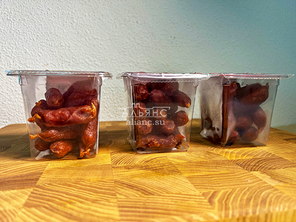 Колбаски МИНИ со вкусом аджики с/к (100 гр) в Лыткарино