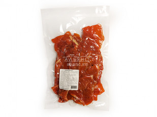Мучные полоски МАЛИНОВЫЕ со вкусом острых бараньих рёбрышек 76 гр: Мясо свинины по-кавказски