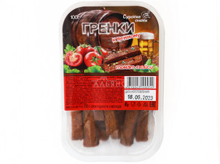 Сурские гренки со вкусом Сыра (100 гр): Сурские гренки Томат спайси (100 гр)