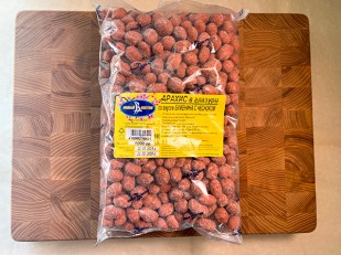 Рыбные снеки: Арахис в глазури со вкусом буженина с чесноком