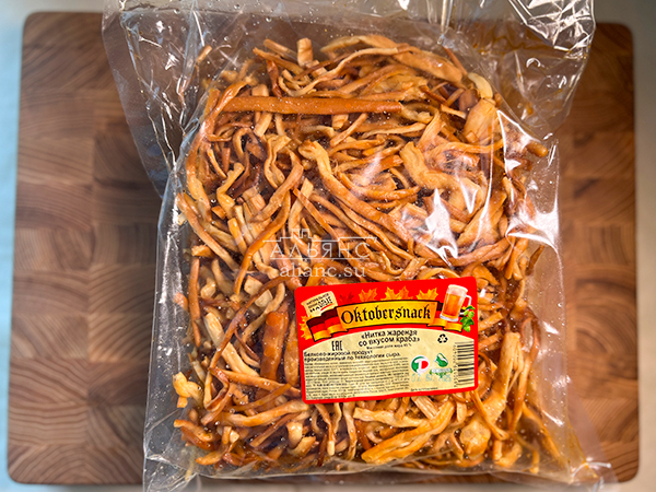 Нитка ЖАРЕНАЯ "Краб" Oktobtersnak 1 кг (сырный продукт) в Лыткарино