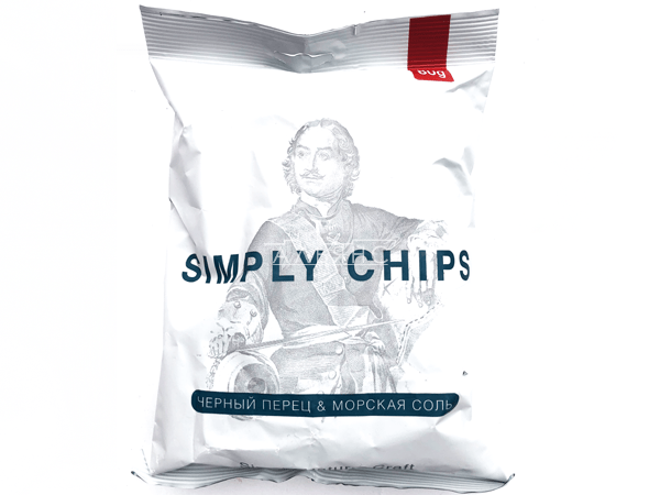 Картофельные чипсы "Simple chips" Морская соль и черный перец 80 гр. в Лыткарино
